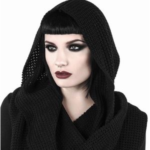Killstar knitted Helsinki scarf wrap
